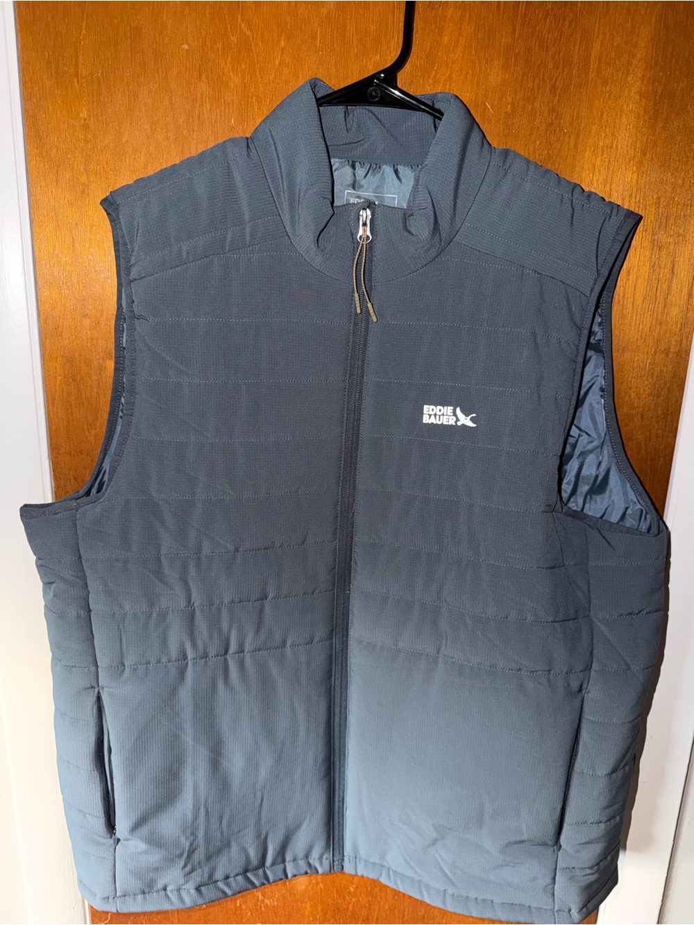 Eddie Bauer Men's Quilted Dark Blue Lightweight Vest